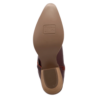 Dingo Women's Saddle Up Leather Bootie in Burgundy
