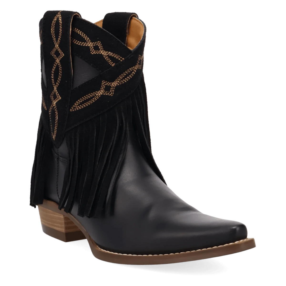 Dingo Women's Last Ride Leather Bootie in Black