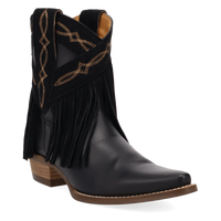 Dingo Women's Last Ride Leather Bootie in Black