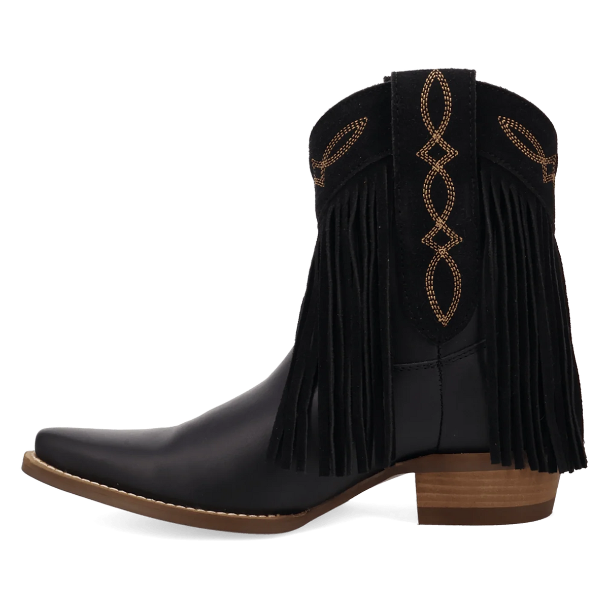 Dingo Women's Last Ride Leather Bootie in Black