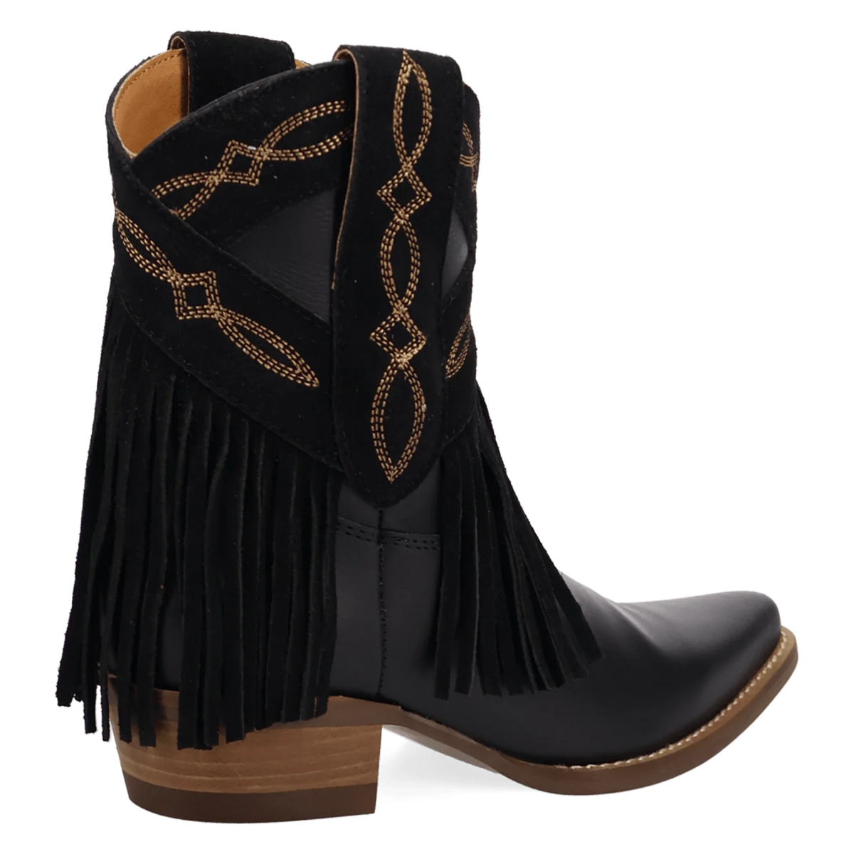 Dingo Women's Last Ride Leather Bootie in Black