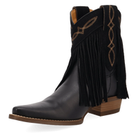Dingo Women's Last Ride Leather Bootie in Black