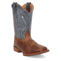 Dan Post Kid's Salina Western Boot in Tan/Blue
