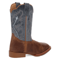 Dan Post Kid's Salina Western Boot in Tan/Blue
