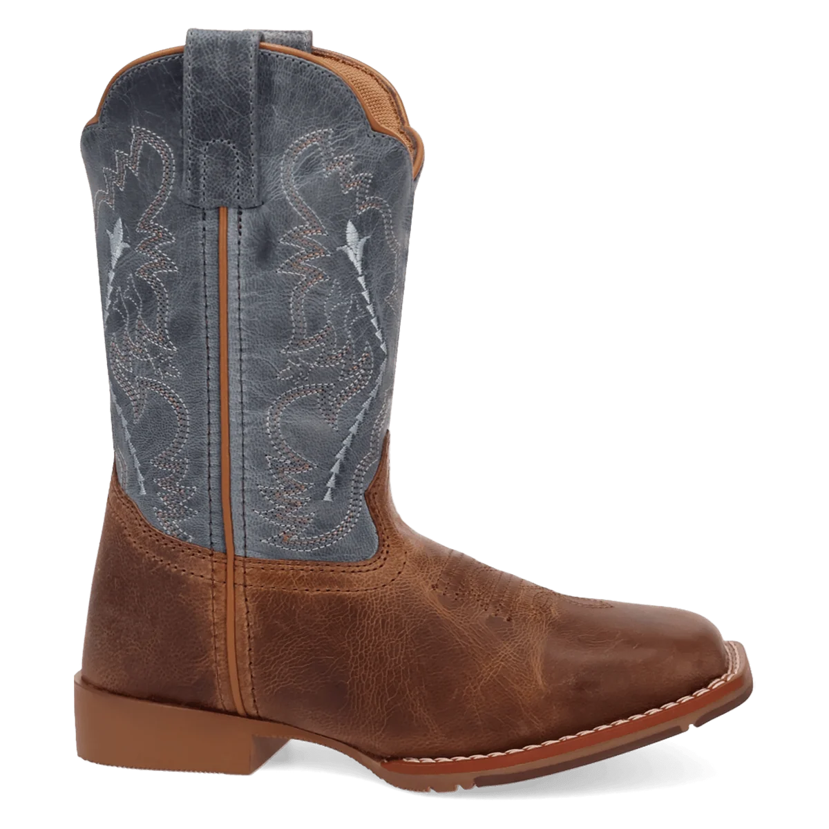 Dan Post Kid's Salina Western Boot in Tan/Blue