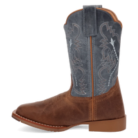 Dan Post Kid's Salina Western Boot in Tan/Blue