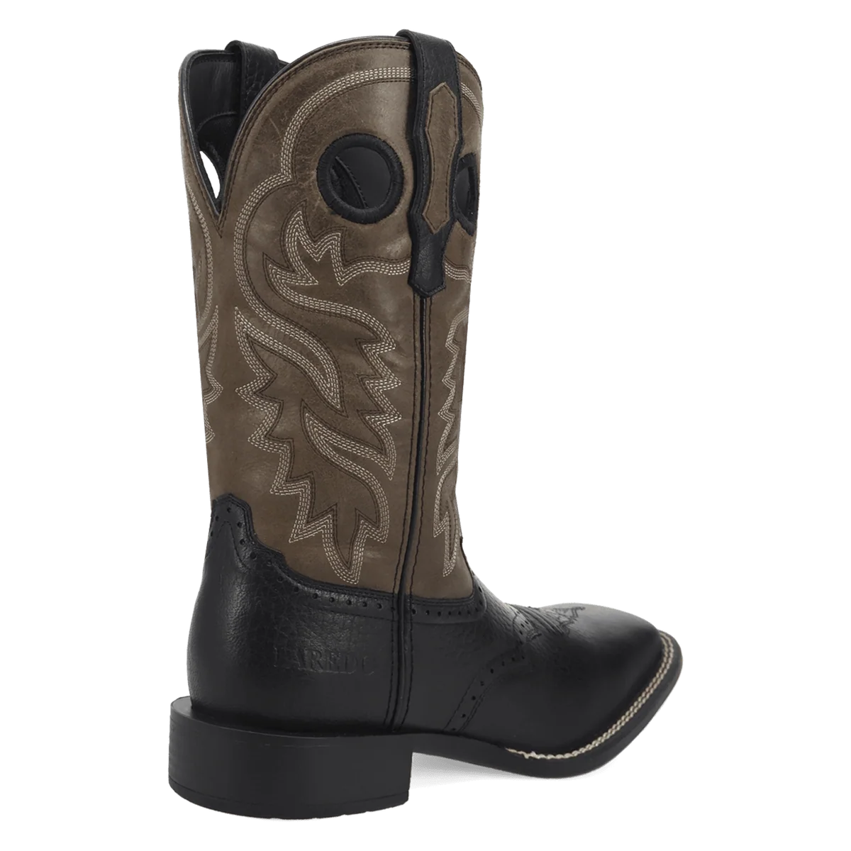 Laredo Men's Burnham Leather Boot in Black/Grey