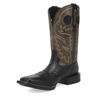 Laredo Men's Burnham Leather Boot in Black/Grey