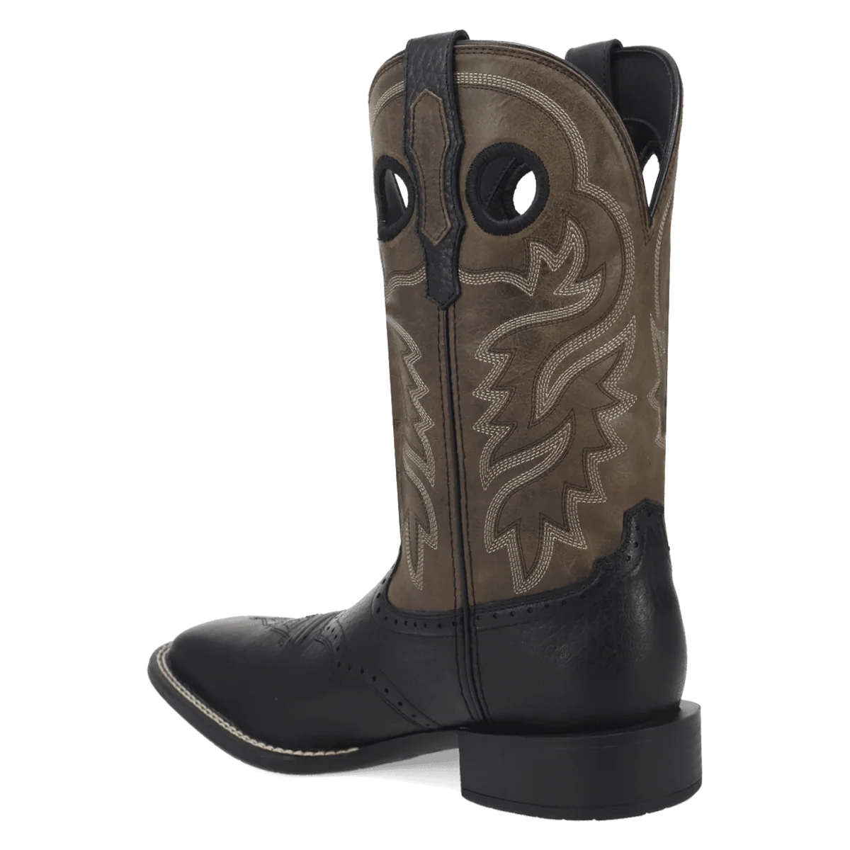 Laredo Men's Burnham Leather Boot in Black/Grey