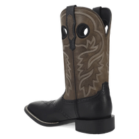 Laredo Men's Burnham Leather Boot in Black/Grey