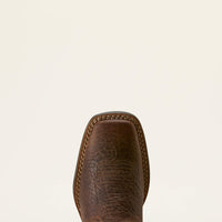 Ariat Kid's Driftwood Wide Square Toe Western Boot in Earth/Royal Chocolate