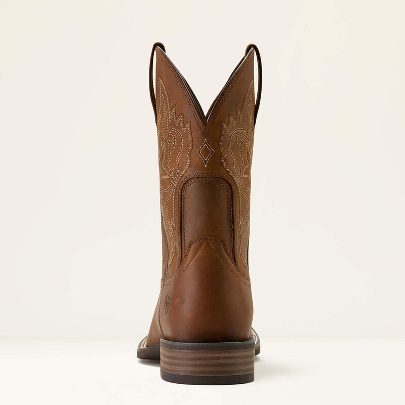 Ariat Men's Western Big Rig Wide Square Toe Cowboy Boot in Distressed Brown