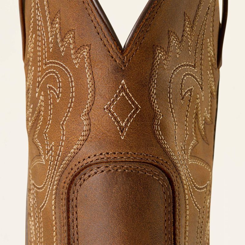 Ariat Men's Western Big Rig Wide Square Toe Cowboy Boot in Distressed Brown