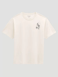Wrangler Men's Soaring Cowboy Vintage Fit Graphic T-Shirt in Antique White