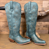 Roper Women's Ryder 16" Snip Toe Boot in Blue