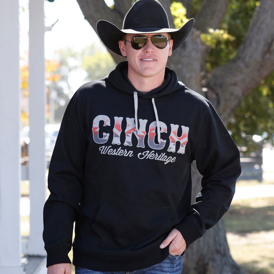 Cinch Men's Logo Hoodie in Black