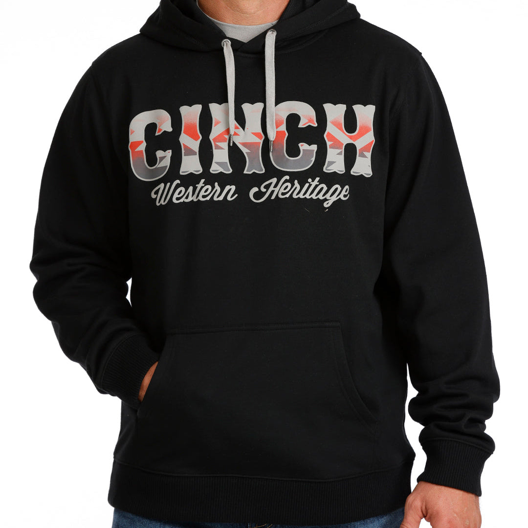 Cinch Men's Logo Hoodie in Black