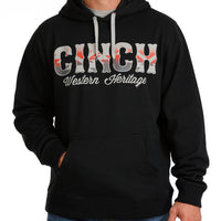 Cinch Men's Logo Hoodie in Black