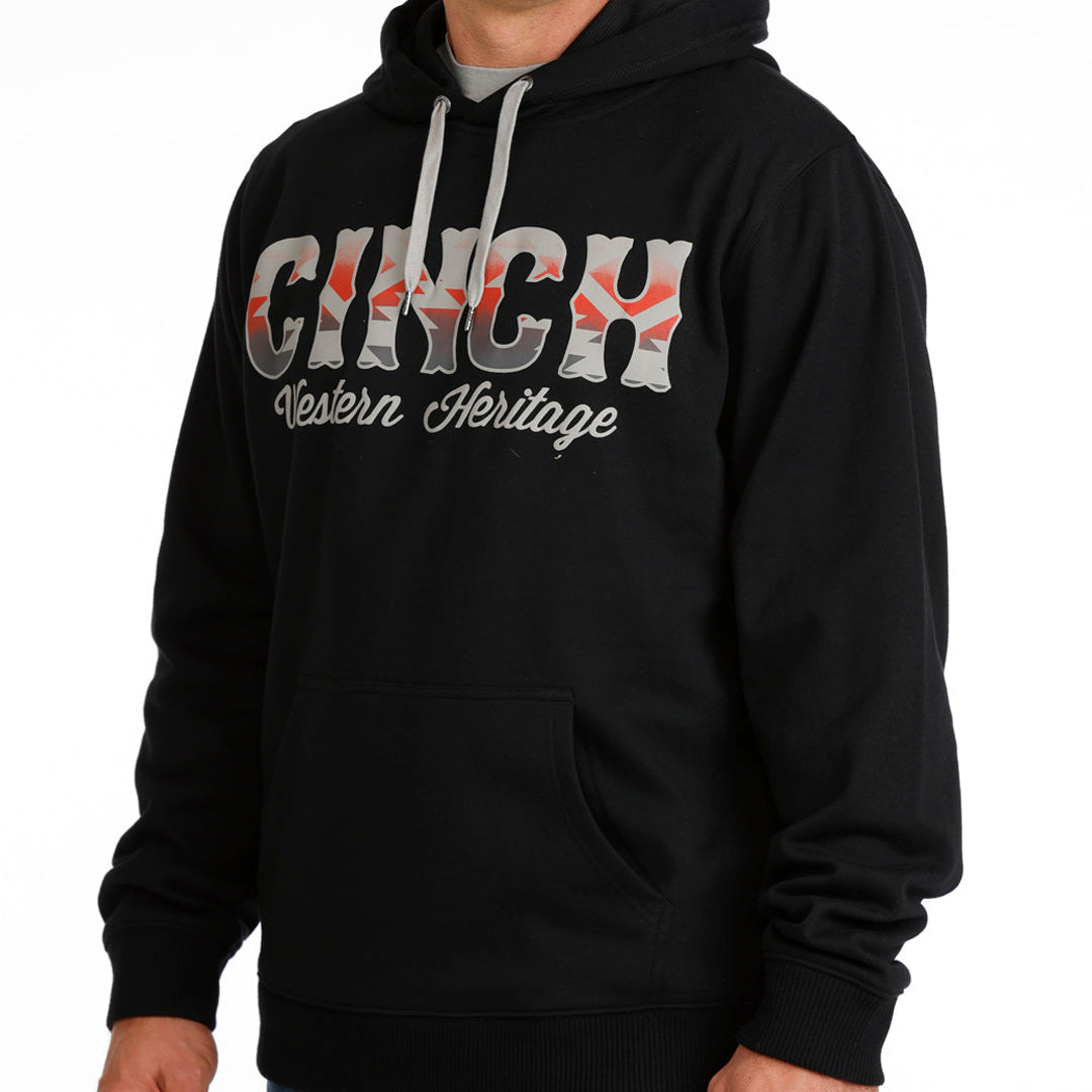 Cinch Men's Logo Hoodie in Black