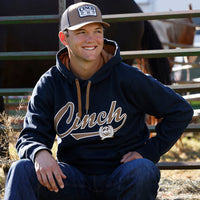 Cinch Men's Logo Hoodie in Navy