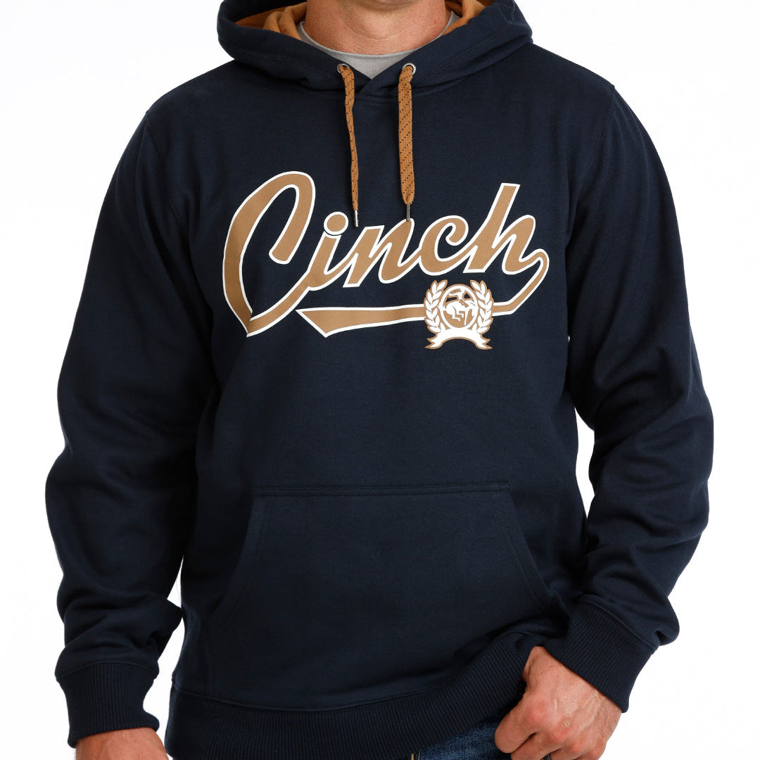 Cinch Men's Logo Hoodie in Navy
