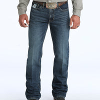 Cinch Men's White Label Relaxed Straight Jean in Dark Stone