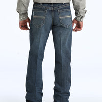 Cinch Men's White Label Relaxed Straight Jean in Dark Stone