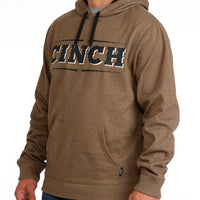Cinch Men's Logo Hoodie in Brown