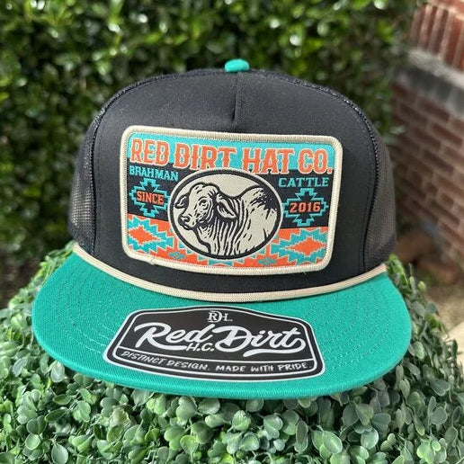 Red Dirt Hat Co. Daisy Hat in Black/Turquoise