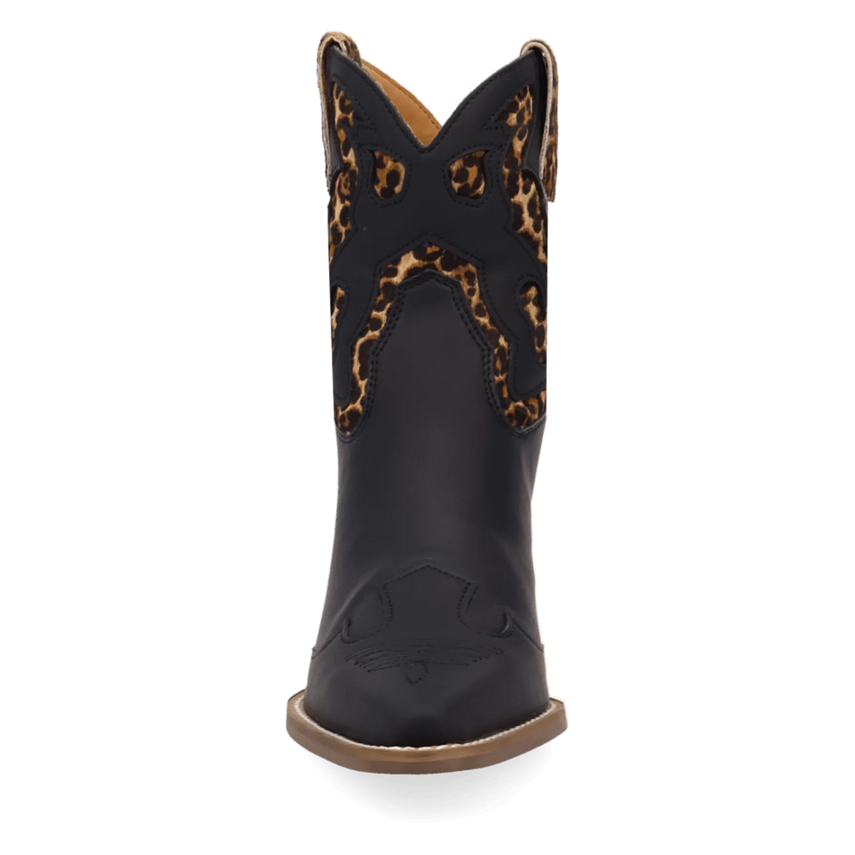 Dingo Women's Run Wild Leather Bootie in Leopard