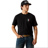 Ariat Men's Buckin Baqueno S/S Graphic Tee in Black