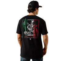 Ariat Men's Buckin Baqueno S/S Graphic Tee in Black