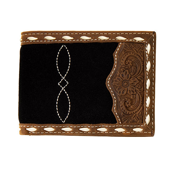 3D Men's Roughout Boot Stitch Bifold Wallet