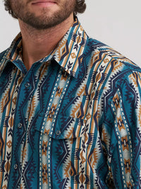 Wrangler Men's Checotah L/S Western Snap Shirt in High Desert