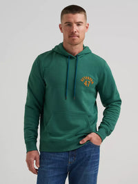 Wrangler Men's W Upside Down Hoodie in Hunter Green