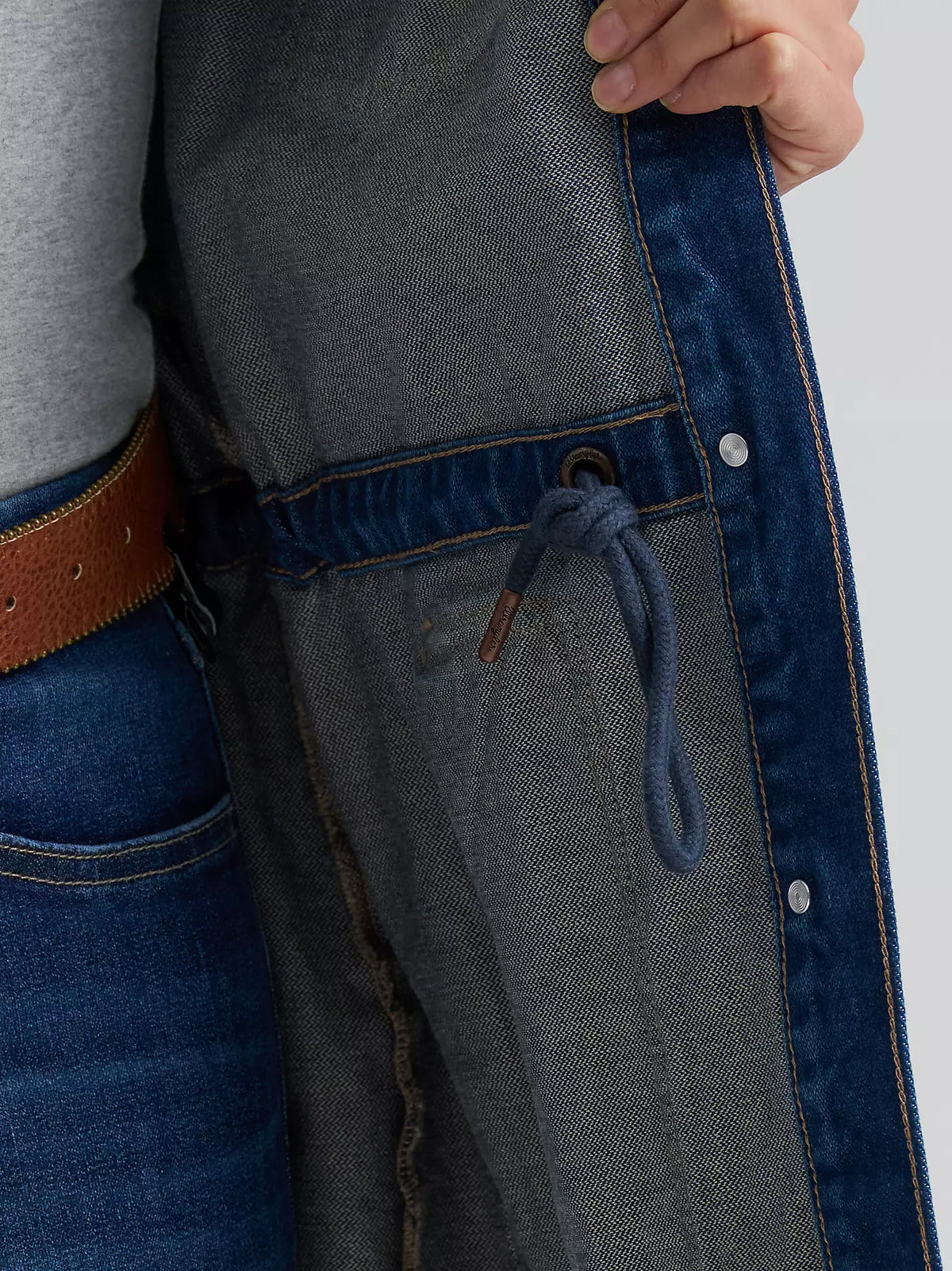 Wrangler Women's Denim Cinched Waist Barn Jacket in Denim