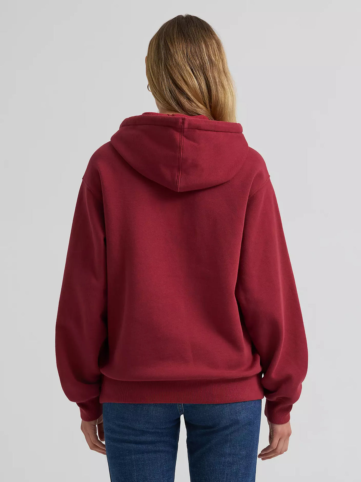 Wrangler Women's Wide Open Spaces Hoodie in Deep Burgundy