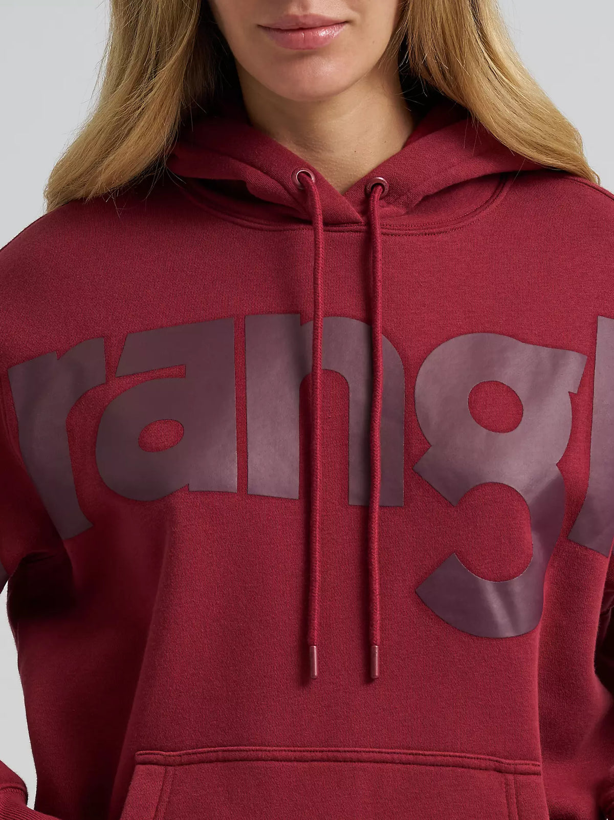 Wrangler Women's Wide Open Spaces Hoodie in Deep Burgundy