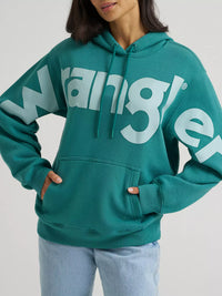 Wrangler Women's Wide Open Spaces Hoodie in Teal Dream