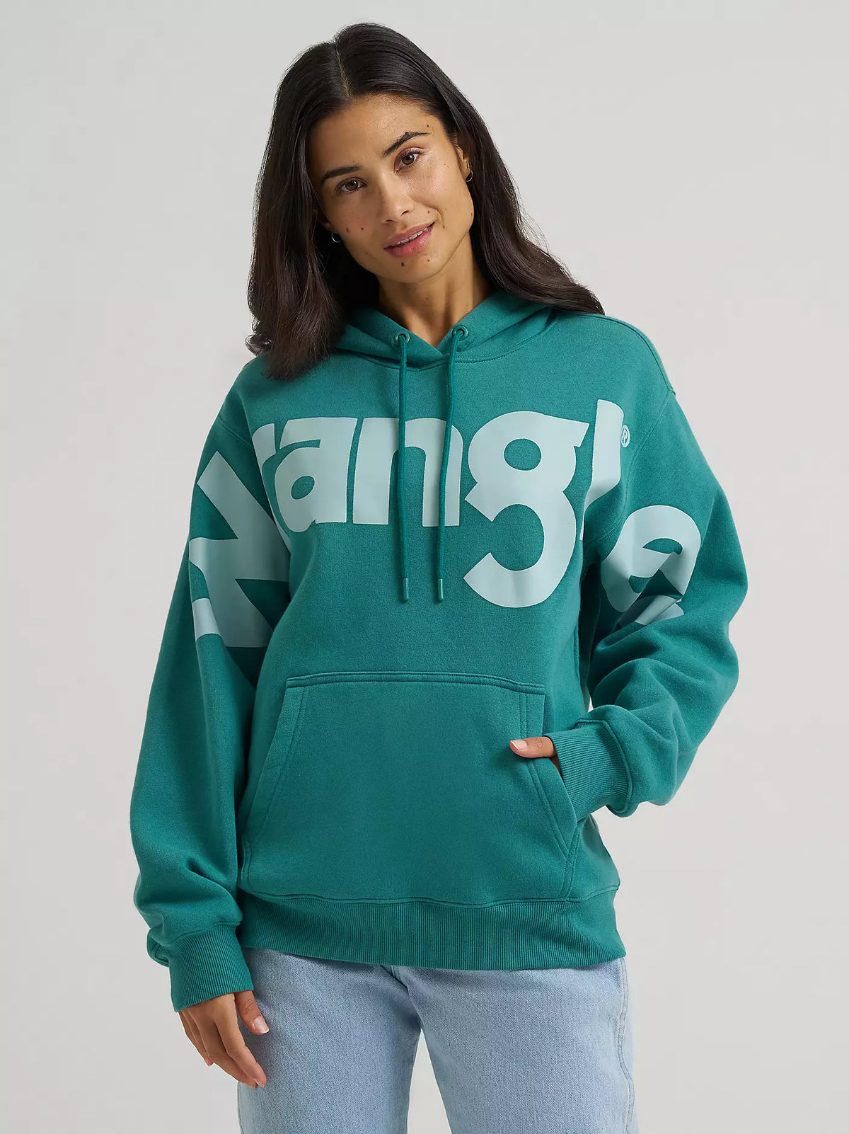 Wrangler Women's Wide Open Spaces Hoodie in Teal Dream