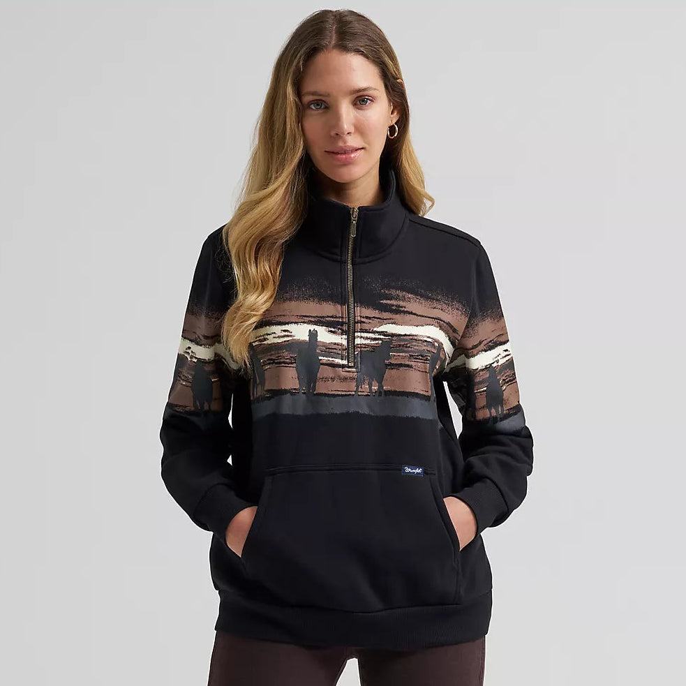 Wrangler Women's Wild West Pullover in Black