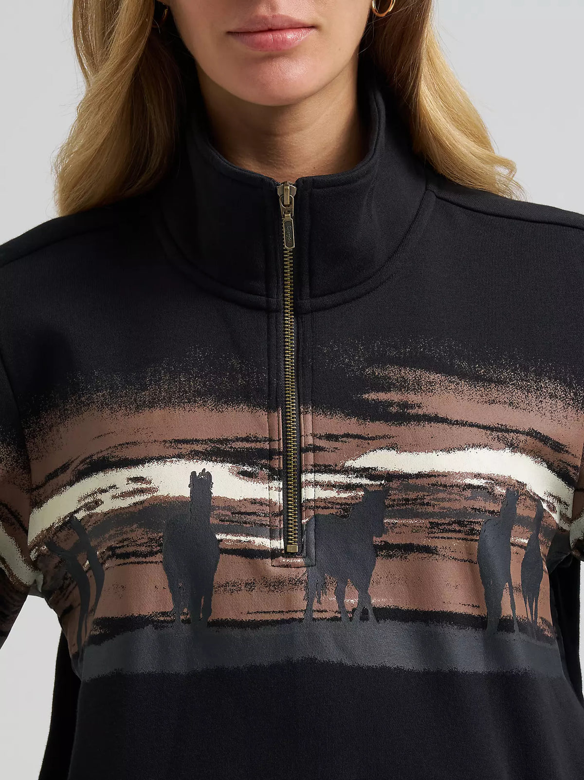 Wrangler Women's Wild West Pullover in Black