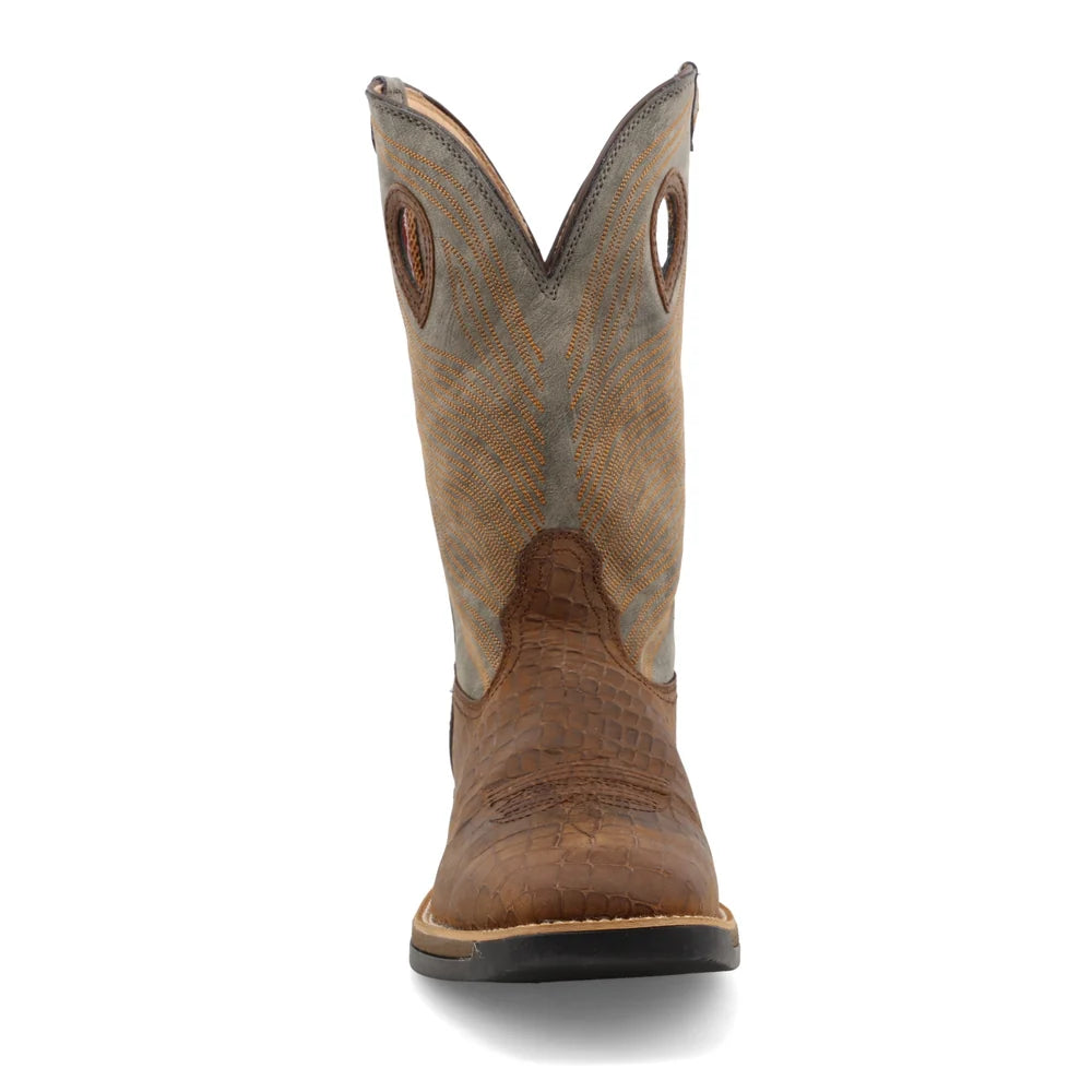 Twisted X Men’s 12" Tech X Western Boot in Brown and Grey