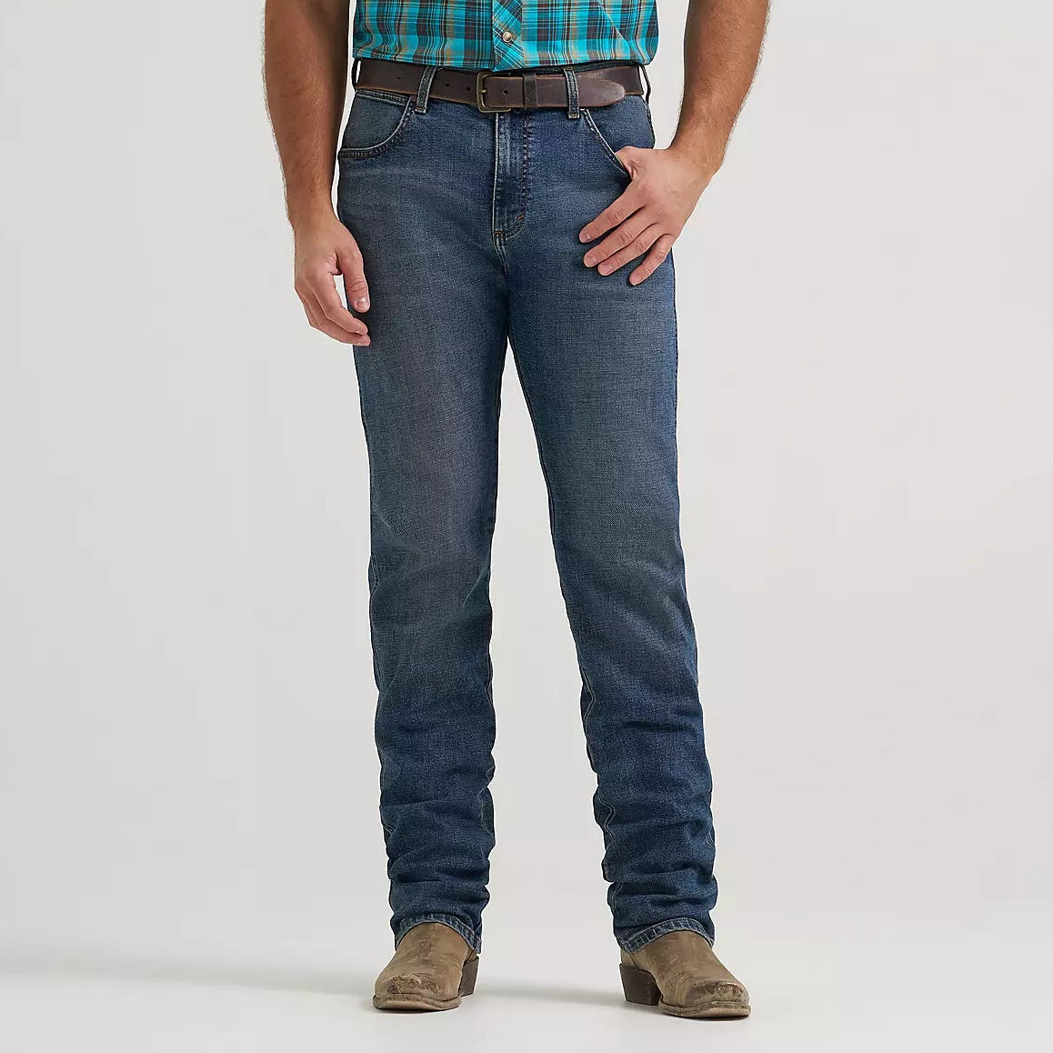 Wrangler Retro Men's Slim Fit Bootcut Jean in Whiskey
