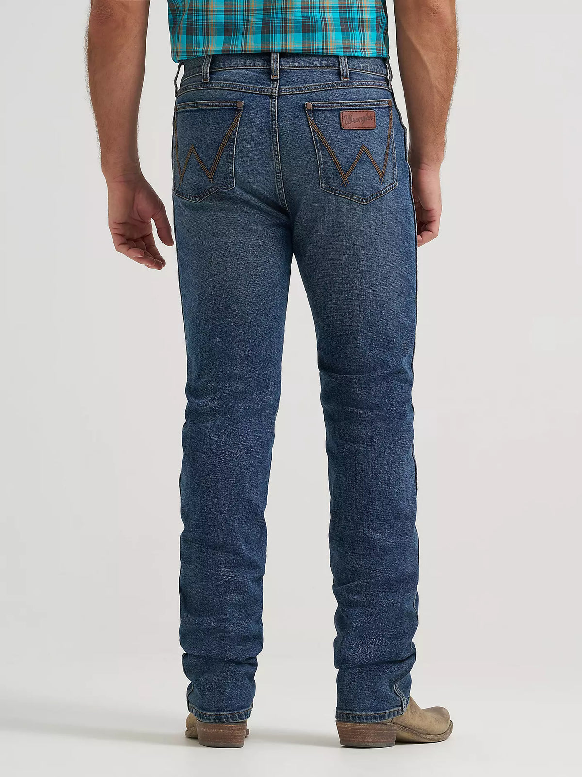 Wrangler Retro Men's Slim Fit Bootcut Jean in Whiskey
