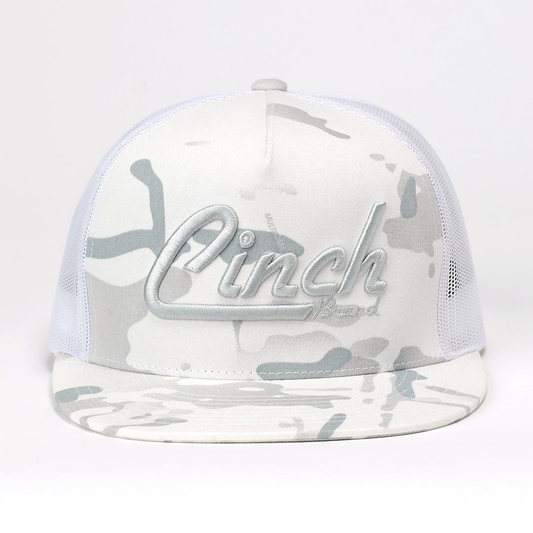 Cinch Men's Trucker Cap in White Camo