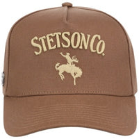Stetson Canva Rider Trucker Hat in Tan
