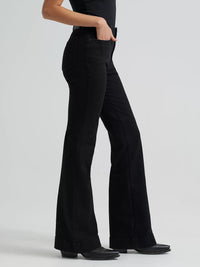 Wrangler Women's Bespoke High Rise Trouser Jean in Savannah (Black)