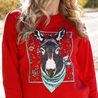 Cruel Women's Fleece Sweatshirt in Red