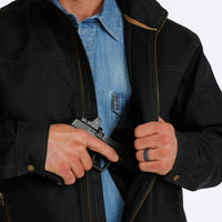 Cinch Men's Logo Concealed Carry Canvas Jacket in Black